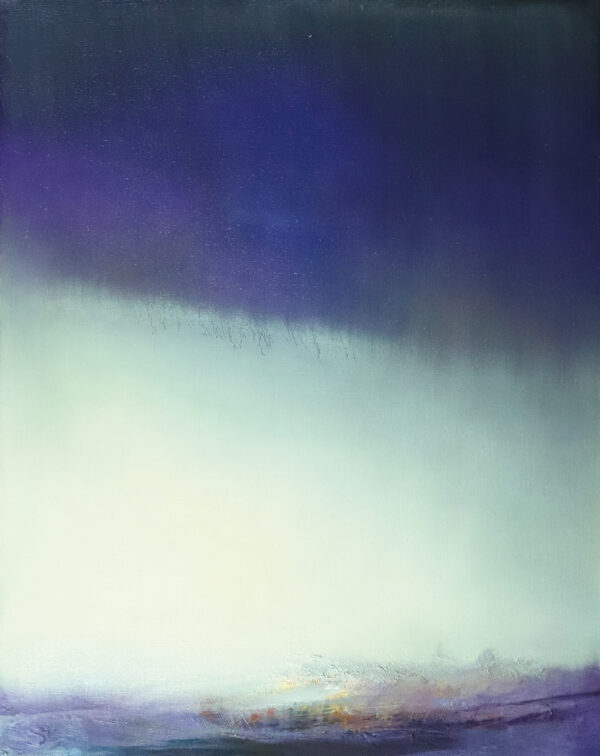 Lubomir Hnatovic, Landschaft, 2025, Öl auf Leinwand, 110 x 100 cm, Foto: Lubomir Hnatovic