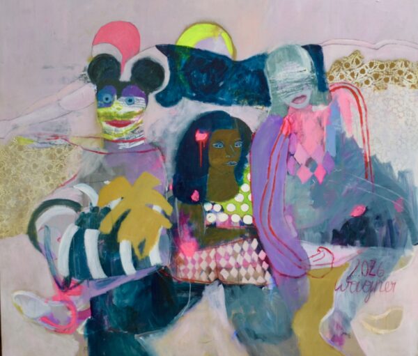 Marlies Wagner, Toleranz, 2026, Mischtechnik auf Leinwand, 160 x 140 cm, Foto: Mariles Wagner