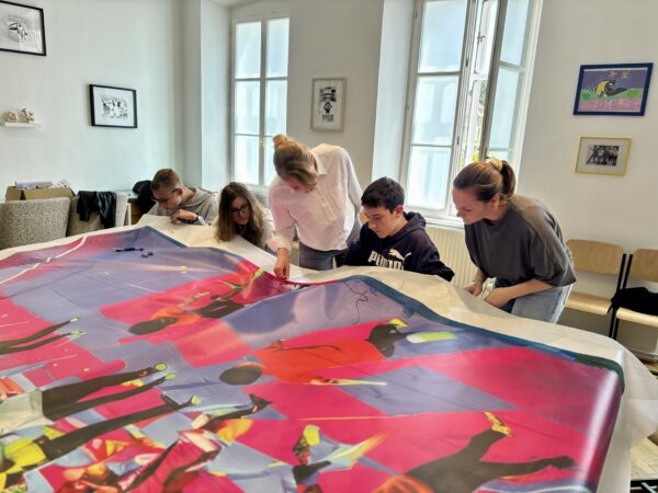 Katja Felle, Participants of the workshop Stop-Sew-Reset II, KGLU, Slovenj Gradec, Slovenia. Photo: Archive of the artist.