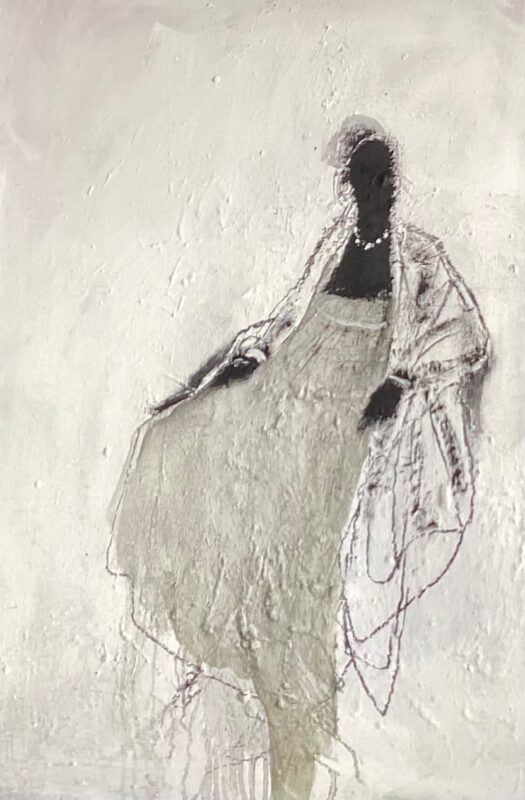 Angelo Bordiga, 2023, Mischtechnik auf Leinwand, 100 x 70 cm, Foto: Bordiga