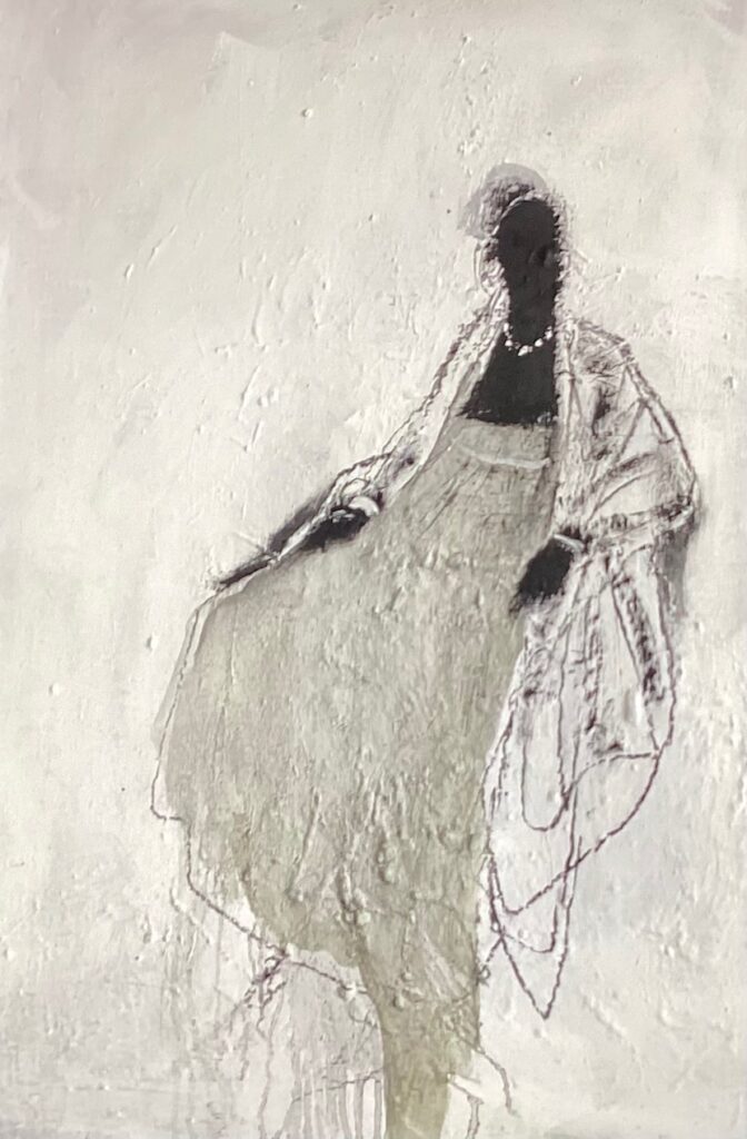 Angelo Bordiga, 2023, Mischtechnik auf Leinwand, 100 x 70 cm, Foto: Bordiga