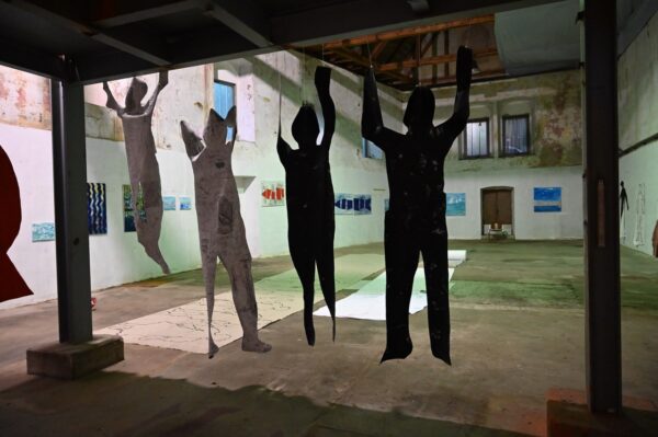 Ausstellungsansicht "Renate Polzer: Zwischen Wasser und Himmel", Fabrik Saag, 2026, Foto: Renate Polzer