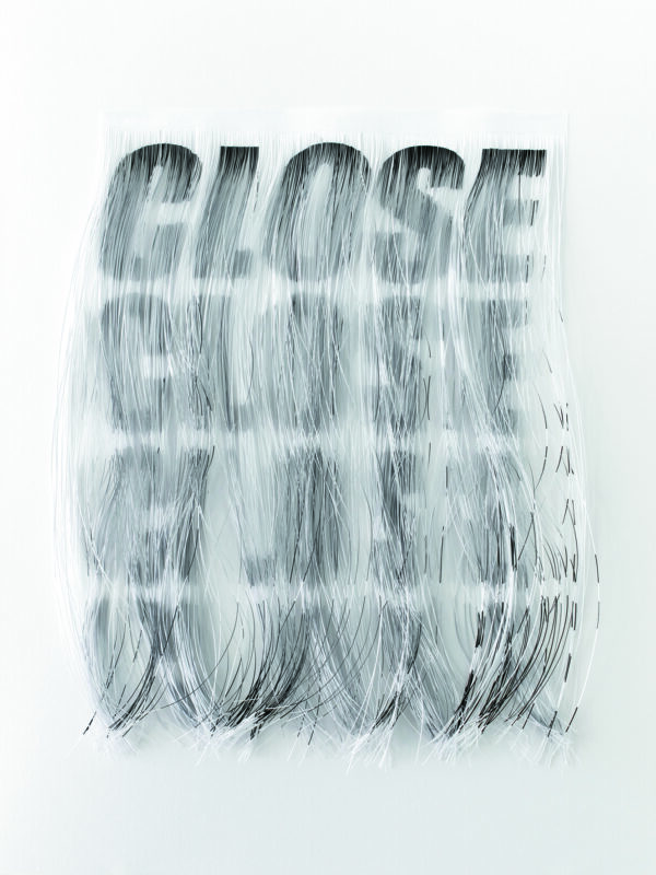 Herbert De Colle, CLOSE (ALMOST, CLOSE, DONE), 2024, geschnittener Druck, 40 x 30 x 2 cm