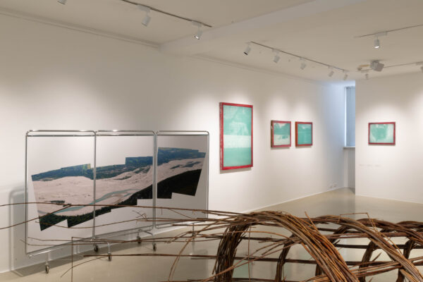 Ausstellungsansicht "Herwig Turk, Die vielen Leben des Tagliamento", Galerie Freihausgasse, Villach, 2026, © Herwig Turk / Bildrecht, Wien 2026