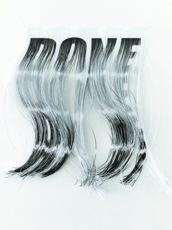 Herbert De Colle, DONE (ALMOST, CLOSE, DONE), 2024, geschnittener Druck, 40 x 30 x 2 cm