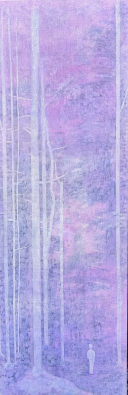 Gerhart Weihs, 2026, Acryl auf Leinwand, 120 x 40 cm, Foto: Luise Kloos