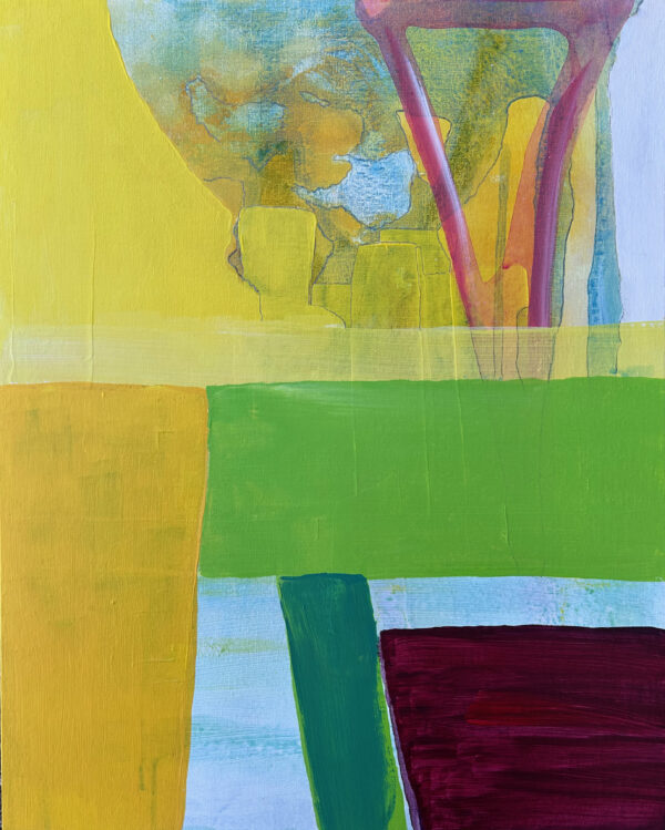 Gerlinde Imreh, 2026, Acryl auf Papier, 70 x 50 cm, Foto: Luise Kloos