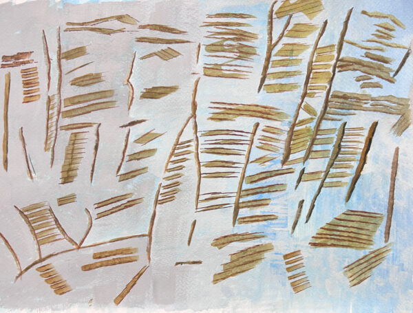 Helga Rauter, 2026, Acryl auf Papier, 30 x 21 cm, Foto: Luise Kloos