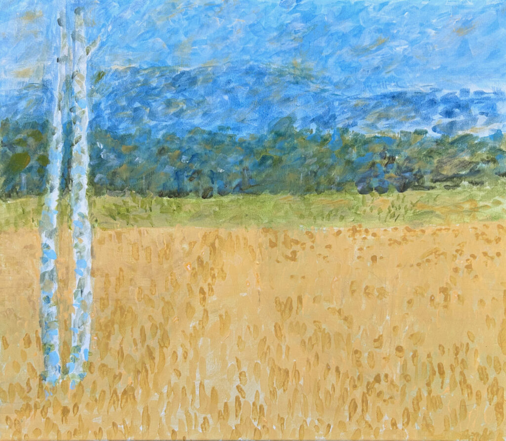 Lieselotte Kaizler, 2026, Acryl auf Papier, 50 x 70 cm, Foto: Luise Kloos